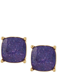 Lydell NYC Cushion Cut Cz Speckle Stud Earrings Purple