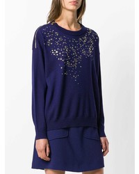 Boutique Moschino Stars And Studs Trimmed Sweater