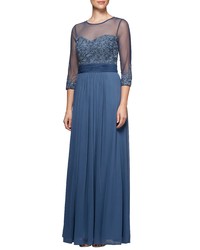 Alex Evenings Embellished Gown