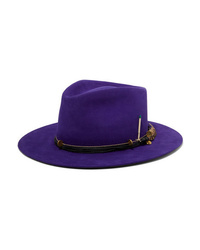 Violet Embellished Hat