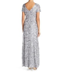 Alex Evenings Petite Embellished Lace Gown