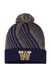 adidas Purple Washington Huskies 2021 Sideline Players Cuffed Knit Hat With Pom At Nordstrom