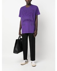 Givenchy Logo Embroidered Cotton T Shirt