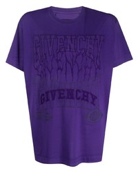 Givenchy Logo Embroidered Cotton T Shirt