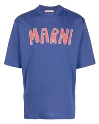 Marni Logo Print Short Sleeved T Shirt