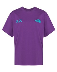 The North Face X Kaws Logo Embroidered T Shirt