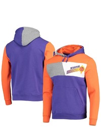 Mitchell & Ness Purple Phoenix Suns Hardwood Classics Colorblock Fleece Pullover Hoodie