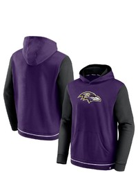 FANATICS Branded Purpleblack Baltimore Ravens Block Party Pullover Hoodie At Nordstrom