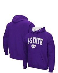 Colosseum Purple Kansas State Wildcats Arch Logo 30 Pullover Hoodie