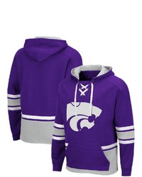 Colosseum Purple Kansas State Wildcats Lace Up 30 Pullover Hoodie