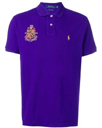 Violet Embroidered Polo