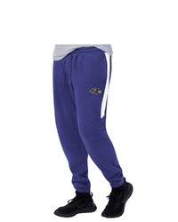 STARTE R Purplewhite Baltimore Ravens Goal Post Fleece Pants