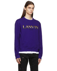 Lanvin Blue Logo Sweatshirt