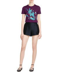 Carven Embroidered Cotton T Shirt