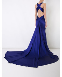 Romona Keveza Backless Crossover Gown