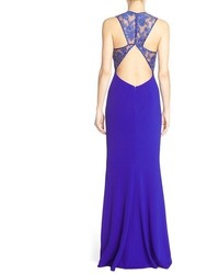 JS Collections Illusion Back Ottoman Gown