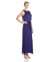 Jessica Howard Scalloped Popover Gown