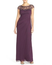 Xscape Evenings Petite Xscape Ruched Jersey Gown