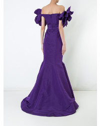 Bambah Purple Valentina Mermaid Gown