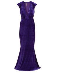 Norma Kamali Stretch Velvet Gown