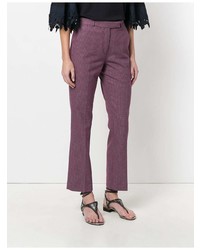 Etro Patterned Bootcut Cropped Trousers