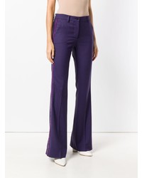 P.A.R.O.S.H. Side Panelled Flared Trousers