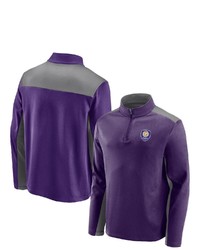 FANATICS Branded Purple Orlando City Sc Primary Logo 14 Zip Fleece Jacket At Nordstrom