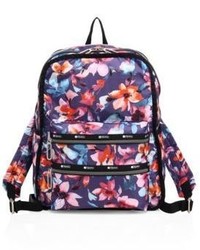 Le Sport Sac Lesportsac Functional Floral Print Nylon Backpack