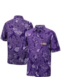 Colosseum Purple Lsu Tigers The Dude Camp Button Up Shirt At Nordstrom