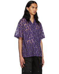 Andersson Bell Purple Nylon Shirt