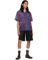 Andersson Bell Purple Nylon Shirt