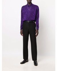 Saint Laurent Jacquard Silk Shirt