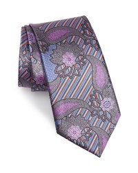 Ermenegildo Zegna Quindici Floral Silk Tie