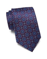Nordstrom Shop Winant Floral Medallion Extra Long Silk Tie In Purple At