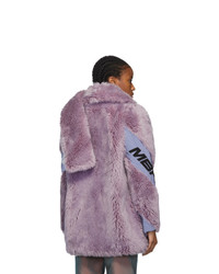 Misbhv Purple Faux Fur Europa Coat