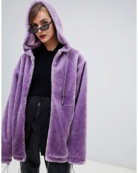 Violet Fur Jacket