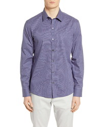 Zachary Prell Ebel Classic Fit Check Button Up Shirt