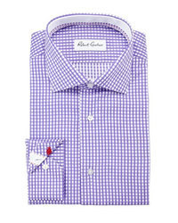 Robert Graham Lyon Gingham Dress Shirt Purple