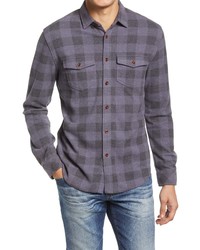 Rails Sampson Cotton Blend Button Up Shirt In Faded Blue Check At Nordstrom