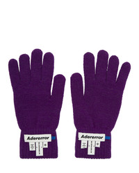 Ader Error Purple Wrist Label Play Gloves