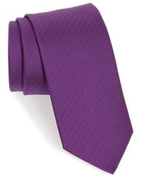 Violet Herringbone Silk Tie