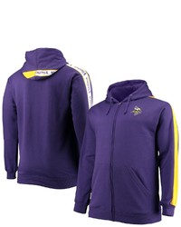 FANATICS Branded Purple Minnesota Vikings Big Tall Full Zip Hoodie