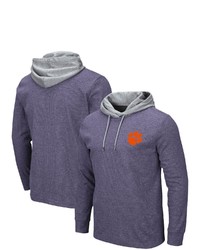 Colosseum Purple Clemson Tigers Milhouse 20 Athletic Fit Long Sleeve Hooded Thermal At Nordstrom