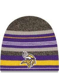 New Era Purplegray Minnesota Vikings Striped Beanie At Nordstrom