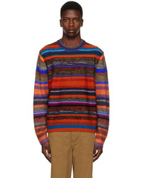 Ps By Paul Smith Orange Stripe Sweater