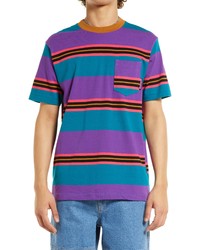 Gotcha Galapagos Stripe Pocket T Shirt