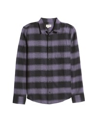 Violet Horizontal Striped Long Sleeve Shirt