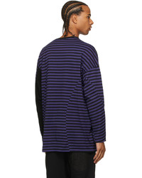 Undercoverism Purple Black Striped T Shirt