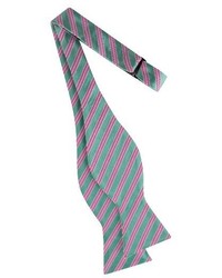 Ted Baker London Stripe Silk Cotton Bow Tie