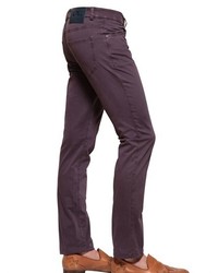 Etro 19cm Washed Stretch Cotton Jeans